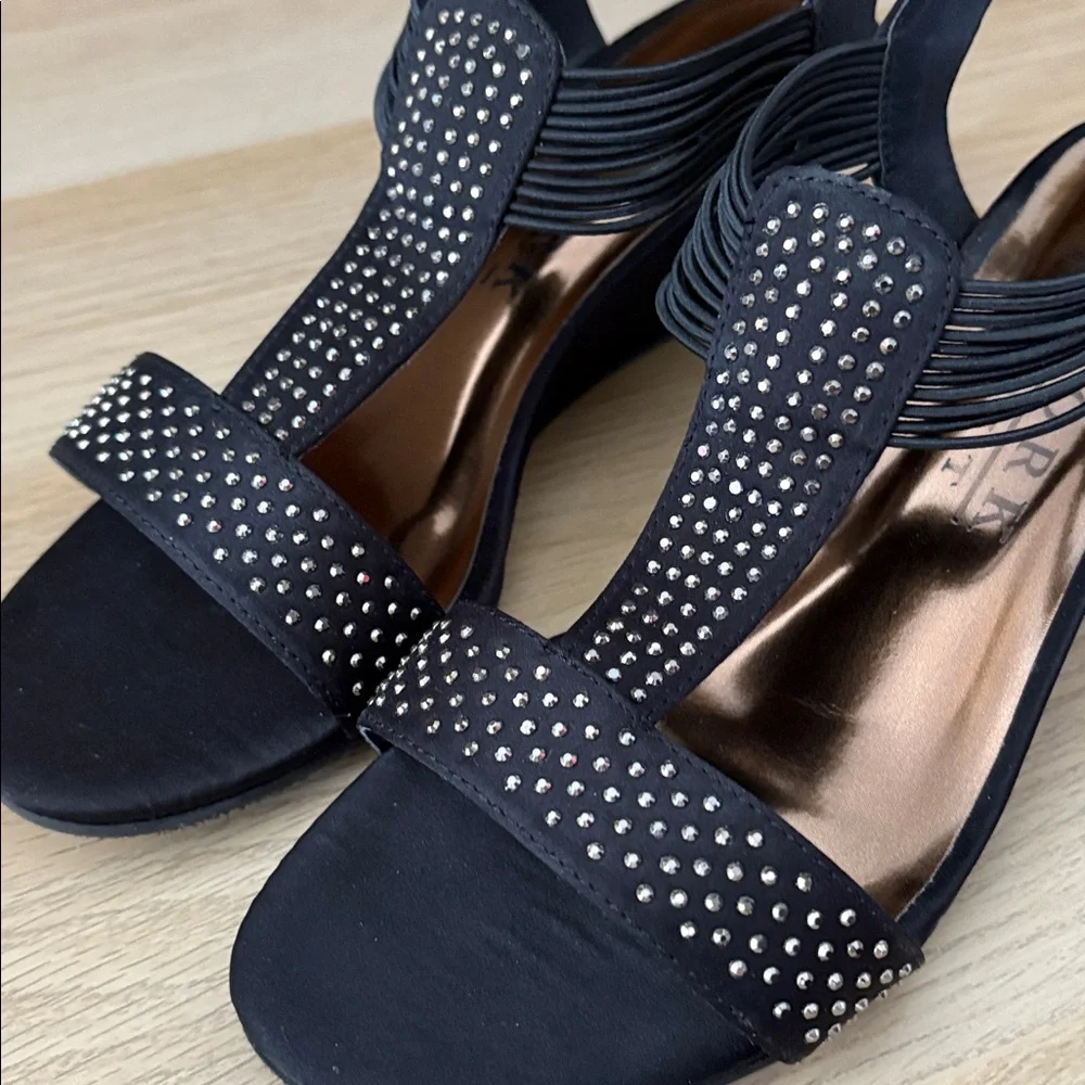 New York Transit Studded Wedge Sandals